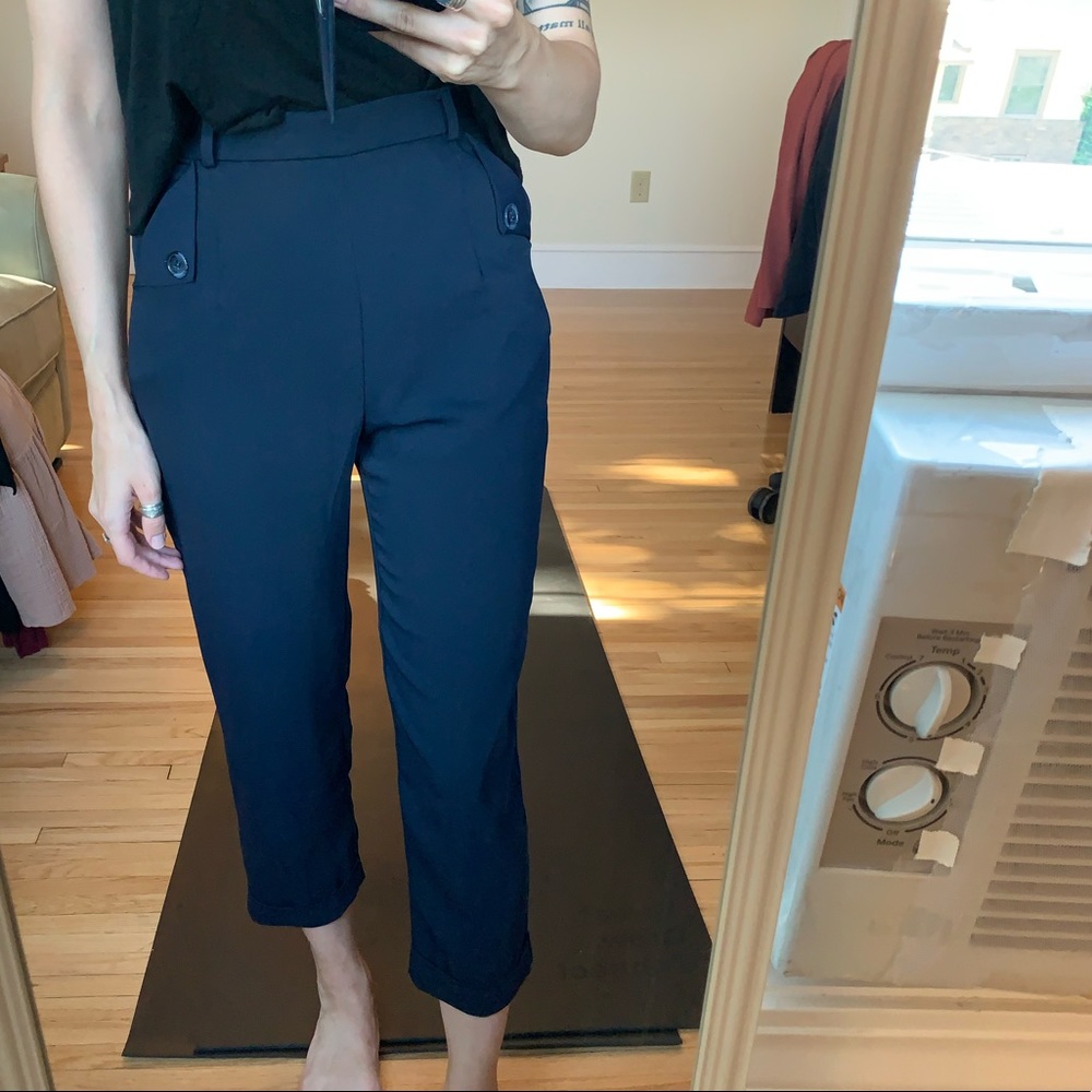High waist trousers